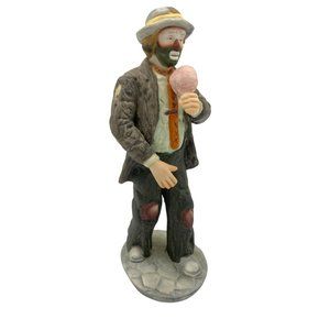 Vintage Emmett Kelly clown hobo cotton candy 8" figurine